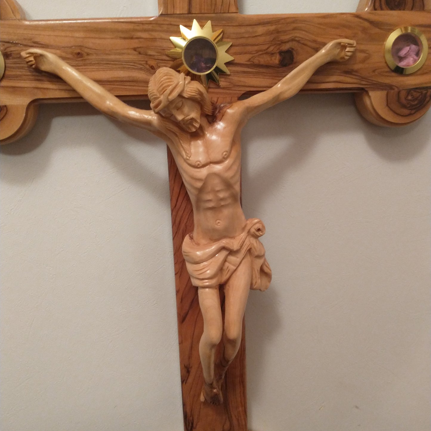 Cross .Olive wood ,hand made in Bethlehem/Holyland .