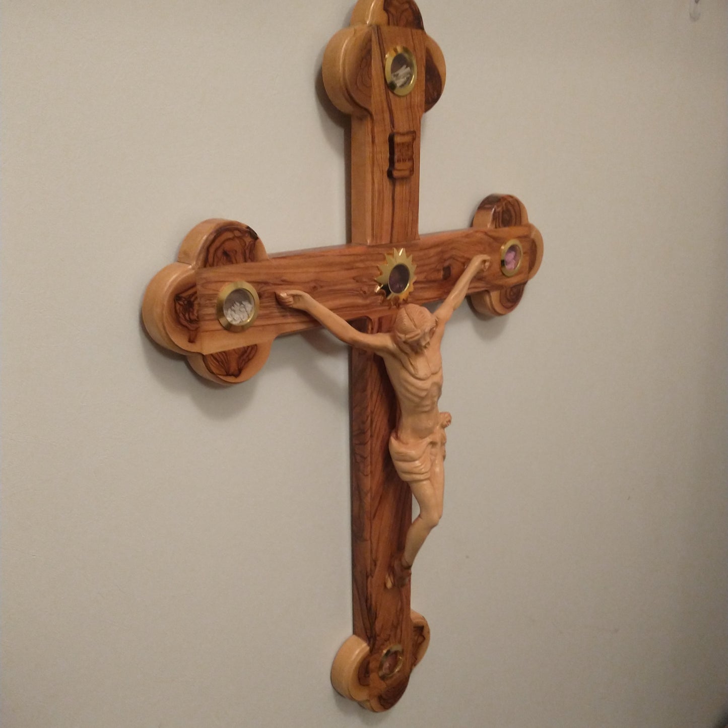 Cross .Olive wood ,hand made in Bethlehem/Holyland .