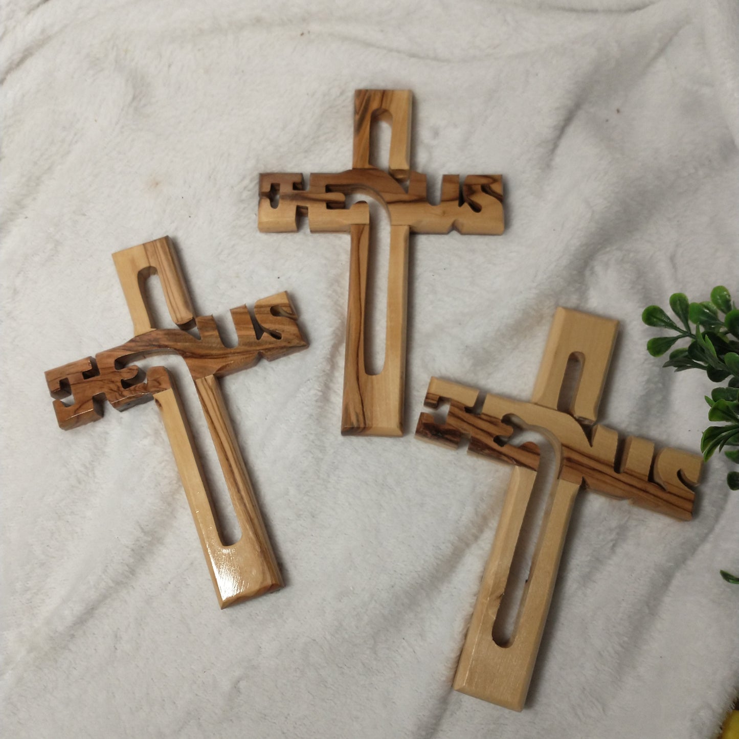 Cross , Jesus ,Olive wood