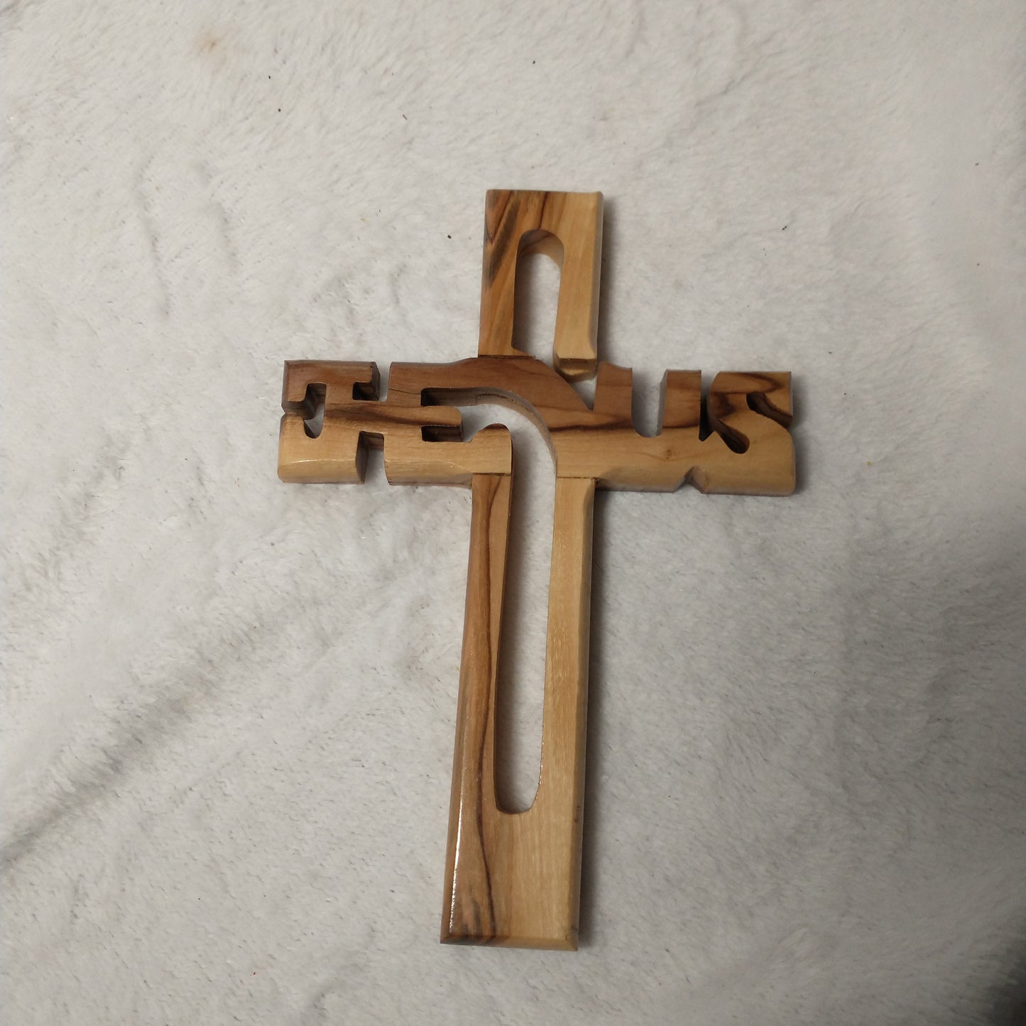 Cross , Jesus ,Olive wood
