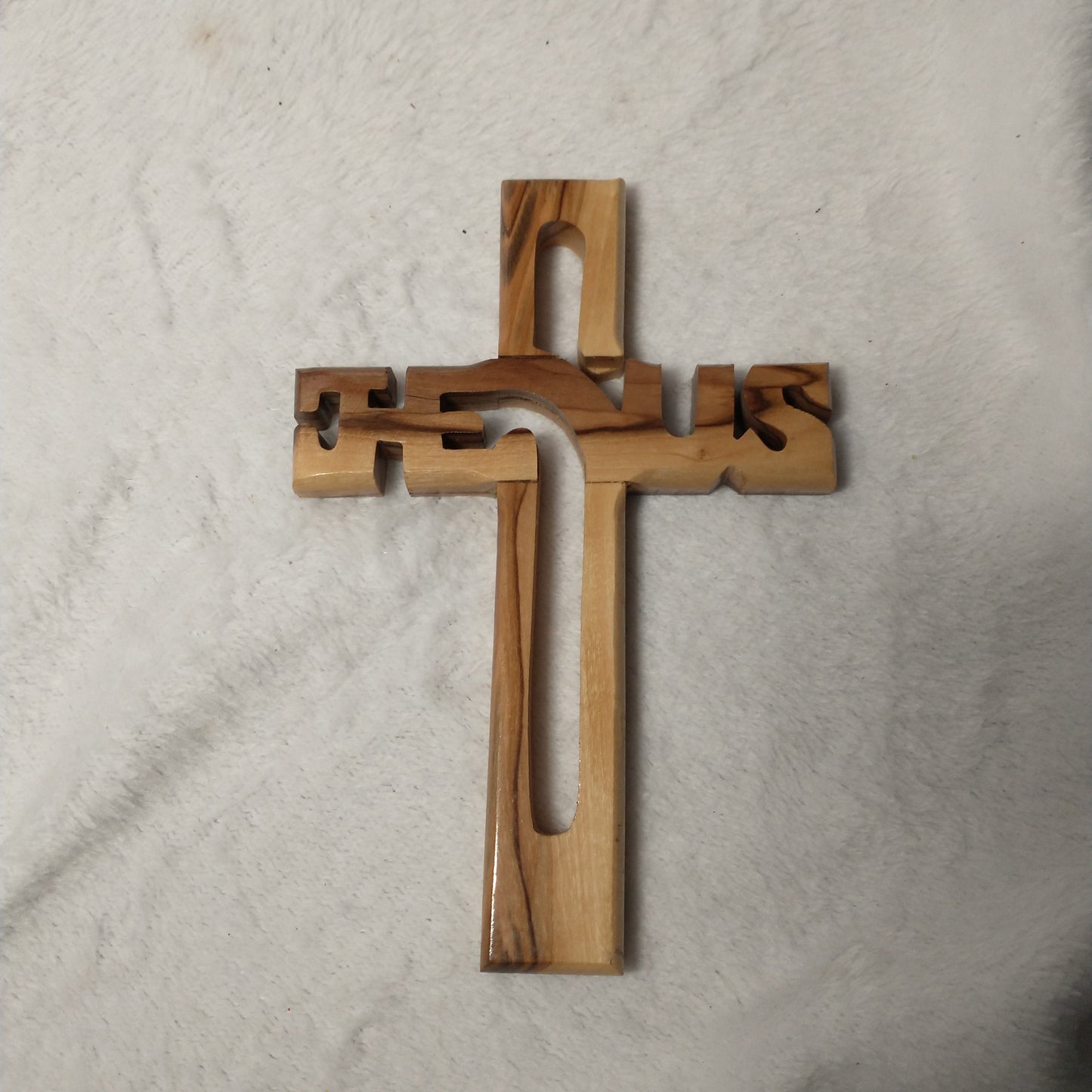 Cross , Jesus ,Olive wood